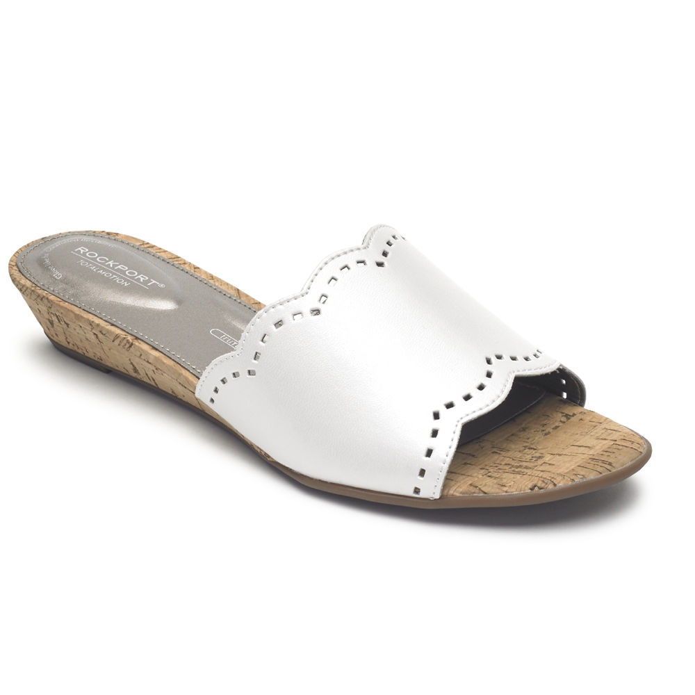 Chinelos Rockport Mulher Branco - Total Motion Zandra Scallop - 37859SHZX